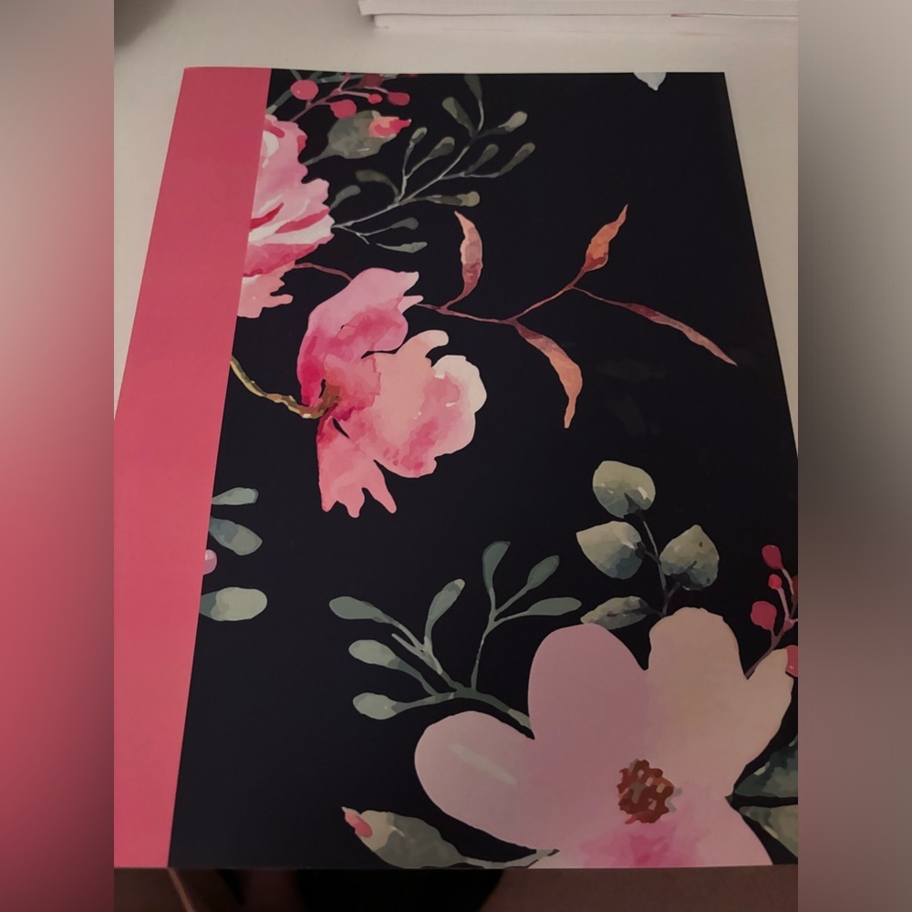 Bundle of 2 notebooks. One floral and one tie dye​